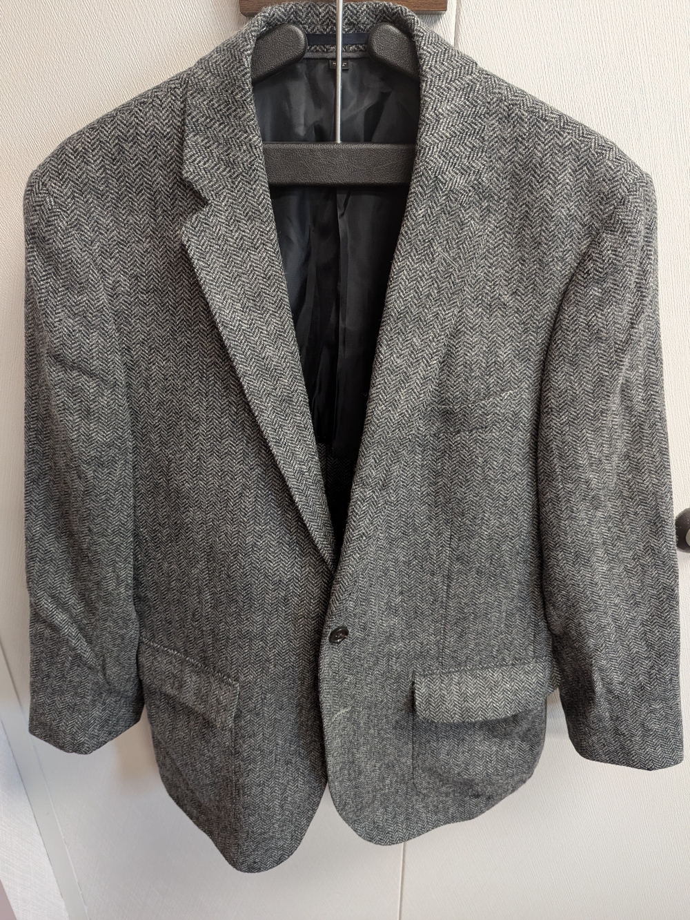 Men's J Crew Ludlow Moon Herringbone Grey Suit 2 Piece